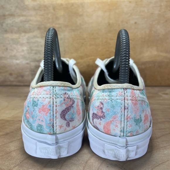 Vans Authentic Mermaid GLITTER Low Womens Size 7.5 Shoes Sneakers Pink Blue - Picture 4 of 8